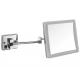 Stainless steel 304 Inox material brush Wall Mounted Bathroom mirror Vanity Decorative mirro Magnifying Swivel Mirror