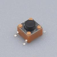 Orange Case Micro Push Switch ,  6X6mm Tactile Switch Black Push Button
