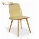 Living Room Solid Wood Dining Chair High Back 83cm Height Molded Plywood