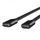 Usb 3.1 Type C Charging Cable 1M Length Black Color Not Scalable 4.0mm OD