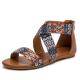 BS059 Amazon Sandals Female Summer New Fashion Fairy Style Seaside Bohemian Ethnic Style Beach Flat Shoes