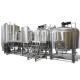 Industrial Brewing 3 Vessel Brewhouse 3mm For Interior Shell / 2mm For Exterior Shell