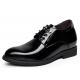 Black Oxford Lace Up Elevator Men Shoes Solid Slip - On Branded Dress Shoes For Men