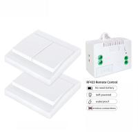 Wireless Self Powered Remote Control Switch Panel Waterproof Wall Light Switch 10A