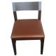 wooden frame fabric/PU dining chair DC-0015