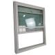 Green Glass American Style Upvc Double Hung Sash Windows with Heat Insulation Function