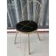 87cm Wrought Iron Upholstered Dining Chairs