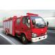 Isuzu Mini Water Tank Fire Truck 2000L Capacity Red Color For Emergency Rescue