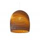 Loft Honeycomb Wood Veneer Pendant Light , Scraplights Bedroom Ceiling Lights Cardboard Graypants Drop Disc Oliv