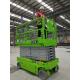 Elevated Electric Scissor Lift Safety Platform With Green Color OEM Allowed
