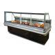 Tempered Glass Right Angle Type Deli Display Refrigerator Meat Display Butchery Freezer