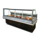 Two Side Open Thickened Glass Sliding Door Deli Food Refrigerator With Stainless Steel