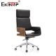 Black PU Leather Chair With Fixed Polypropylene Armrest 5 years Warranty