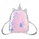 Cute Sequin Unicorn shape backpack for School students