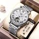 Luxury Full Steel Business Quartz Wrist Watches Mens Japan Movement Calendar
