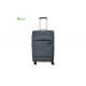 Snowflake Suitcase Soft Sided Luggage with One Front Hidden Pocket and Double Spinner Wheels