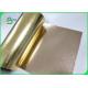 Fibrous Materials Washable Kraft Paper One Side Golden Color Surface Reflective