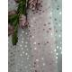 Pink Transparent Sequin Embroidered Fabric Organza Tulle For Apparel