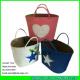 LUDA large seagrass straw make moroccan straw basket tote painted straw bag