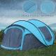 Waterproof Automatic Setup Easy Pop Up Tent , 2 Doors Instant Family Tents