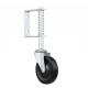 Galvanized Carbon Steel 4 Inch Hard Rubber Swivel Gate Caster for Industrial Needs