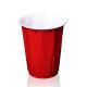 18oz PP Red Plastic Disposable Cup 500ml BPA Free