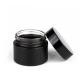 Vintage Frosted Glass Cream Jars , 30ml 50ml Matte Makeup Luxury Black Glass Mason Jars