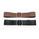 PU Women'S Fashion Leather Belts 6.5cm Width With Adjustable Buckle