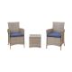 Waterproof Lounge Seater Bistro Table And Chairs Set Wicker Sofa Sets