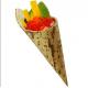 Disposable Wood Bamboo Leaf Appetizer Cones For Chinese Food Sushi