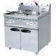 Electric Two Tank Fryer With Cabinet