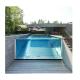 Outdoor Swimming Pool Design with Aupool Suspended 90mm and 100mm Thick Acrylic Panel