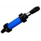 blue hydraulic cylinder