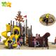 Kids Plastic Playground Slide Pirate Ship Adventure Playground Equipment