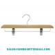 Home Usage Classic Personalized Wooden Trouser Bar Hanger With Clips