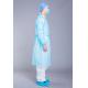18g PP Blue Lightweight Disposable Isolation Gown