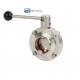 Hygienic Grade Dairy Food Stainless Steel 304 316 Sanitary Welded Manual /TC Butterfly Valve 3A DIN