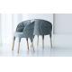 Wooden Leg Fiberglass Dining Chair Emily Lounge Hotel Luxury Furniture
