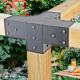 Electrophoretic Coating Wooden Gazebo Kit for Outdoors Patio by Surealong Modular Size