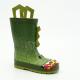 SEDEX Green Double Handle Crocodile Print Rain Boots for Kids