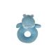 Light Blue Newborn Plush Toys Hippo Shape Machine Washable 6 Inch Height 36G