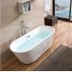 Classic Luxury Freestanding Bathtubs / Stand Alone Soaker Tubs Glossy White