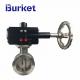 -50~-200C water, steam, gas Worm type stainless steel butterfly valve for dyeing,pettrochmical,food,drinks