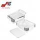 Food Packing 140mic Rectangular Foil Trays Aluminum Pans With Lids OEM Logo