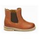 Brown Cow Leather EU 21-30 Side Zipper Martin Boots For Autumn / Winter / Spring