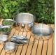 Hot Selling Multi-function 17pcs Cooking Utensils Camping Cookware Set Picnic Outdoor Cooking Pot Set