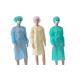 Disposable PP Isolation Gown Comfortable Wearing Excellent Tear Resistance