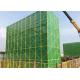 Yellow Frame Building Site Screens Safety Protection Screen Construction 1mX2m