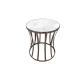 Gold Metal Base Living Room Side Tables For Hotel Furniture , Modern Round Coffee Table