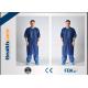 Waterproof Short Sleeve Disposable Patient Gown PP / SMS / SMMS / SMMMS Material